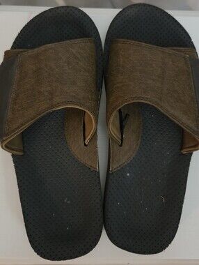 Men's George Comfort Brown Adjustable  Slide Sandals